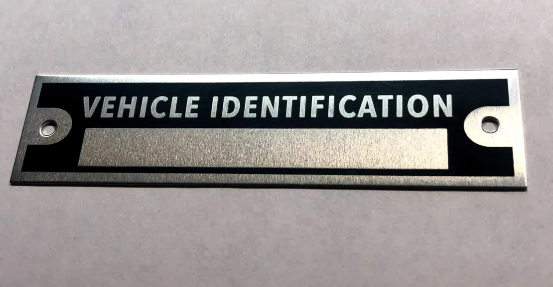 Vehicle Identification Tag
