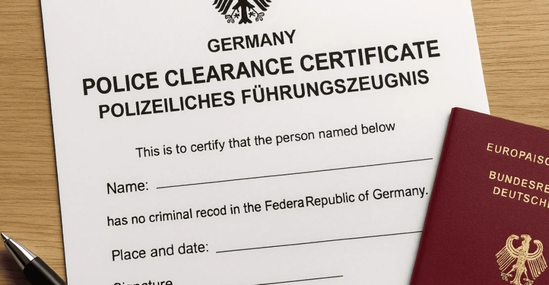 How long does a German police certificate take?